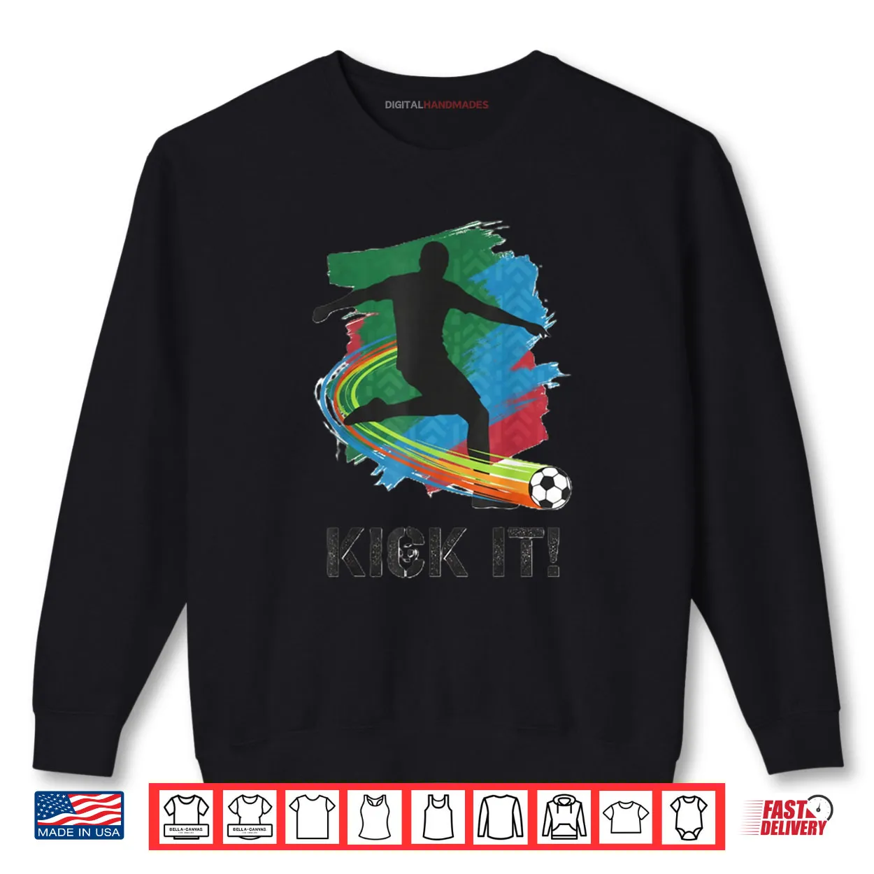 Kick It Soccer Player Silhouette Shirt Kick It Soccer Player Silhouette Shirt