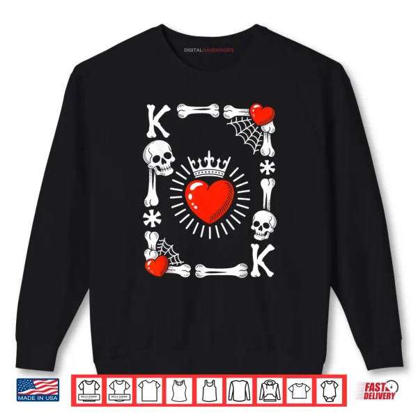 Sweatshirt King of Hearts Card Costume Funny Halloween King of Hearts Shirt