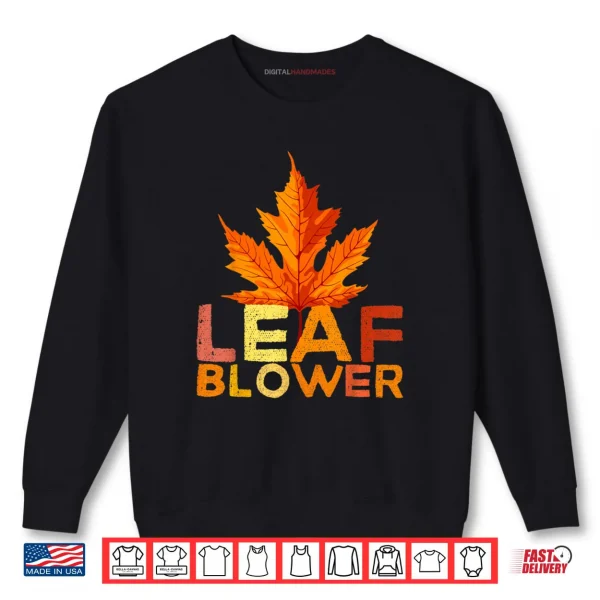 Sweatshirt Leaf Blower Adult Halloween Matching Couples Costume Shirt