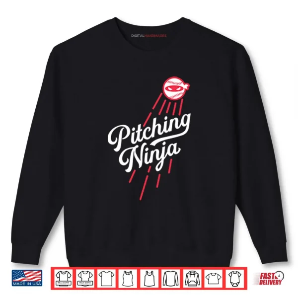 Los Angeles Dodgers Pitching Ninja Shirt 1 Sweatshirt Los Angeles Dodgers Pitching Ninja Shirt
