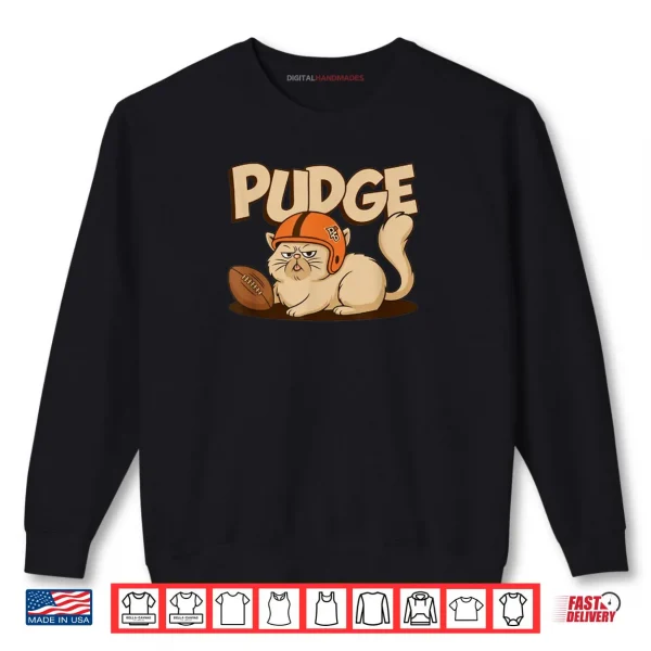 Sweatshirt Love Tee Design Pudge The Cat Shirt