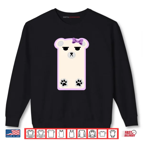 Sweatshirt Mira Inspired Cheeky Polar Bear Shirt