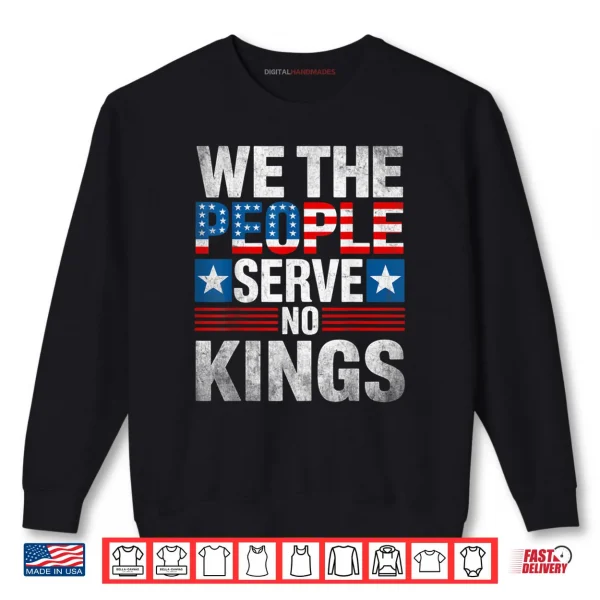 Sweatshirt No King Patriotic Freedom Shirt