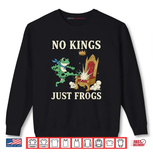 No Kings Just Frogs Funny Portland Protest Shirt 1 Sweatshirt No Kings Just Frogs Funny Portland Protest Shirt