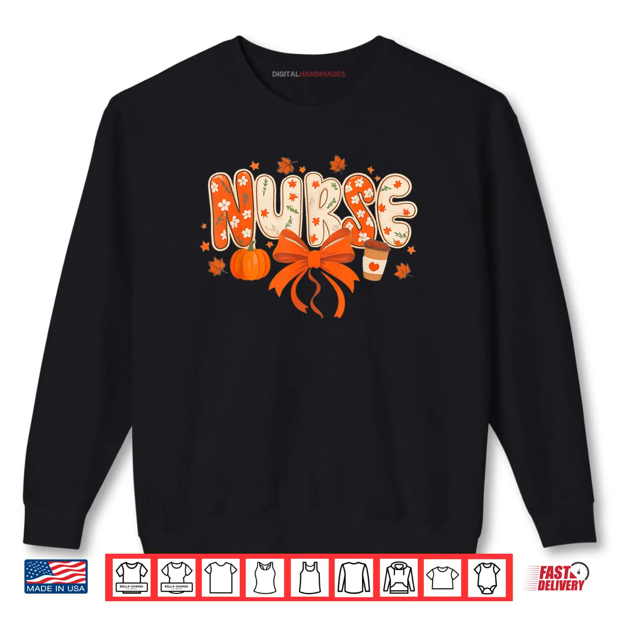 Nurse Fall Autumn Pumpkin Spice Coffee Thanksgiving Shirt Nurse Fall Autumn Pumpkin Spice Coffee Thanksgiving Shirt