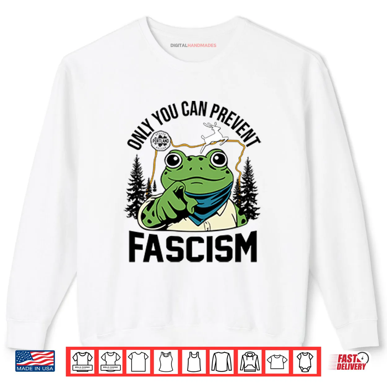 Only You Can Prevent Fascism Portland Frog Protest Shirt Only You Can Prevent Fascism Portland Frog Protest Shirt