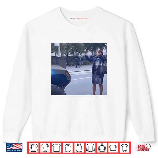 Sweatshirt Polka Dot Dress Baddie Against ICE Shirt