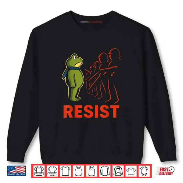 Sweatshirt Portland 2025 Resist Portland Frog Protest Vintage Shirt