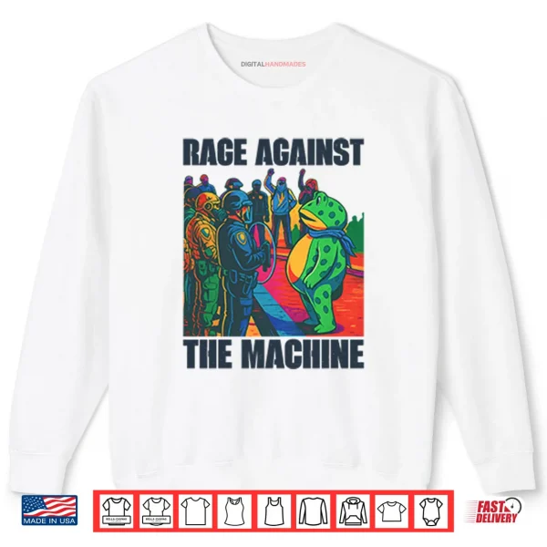 Sweatshirt Portland Frog Anti ICE Rage Against The Machine Shirt