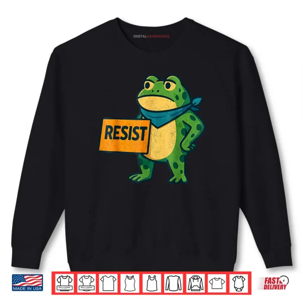 Sweatshirt Portland Frog Funny Portland Frog Protest Shirt