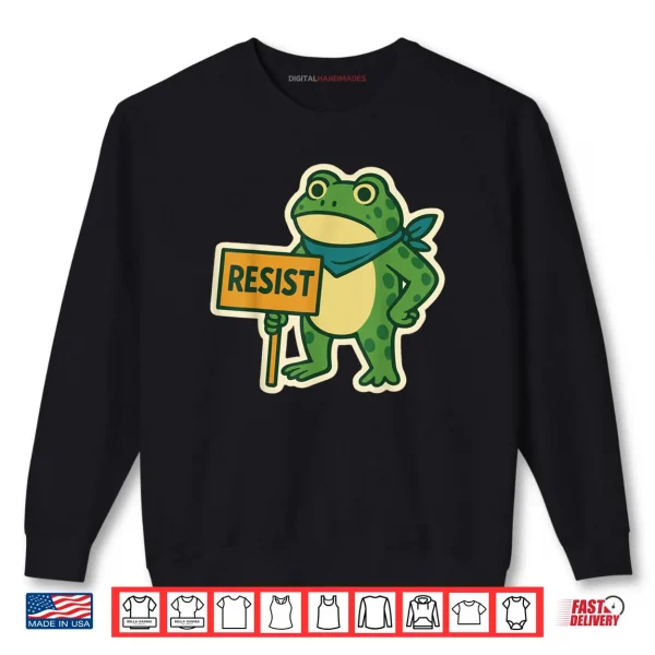 Portland Frog Protest Resist Funny Portland Frog ICE Protest Shirt 1 Sweatshirt Portland Frog Protest Resist Funny Portland Frog ICE Protest Shirt