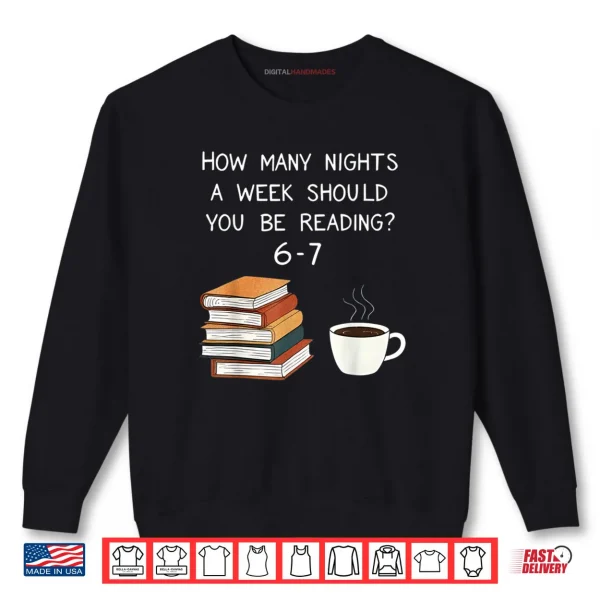 Sweatshirt Reading 67 Six Seven Meme English Teacher Book Lover Shirt