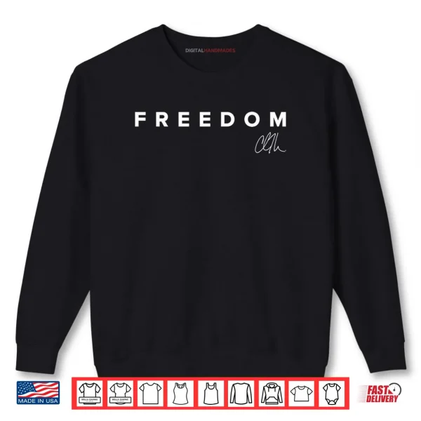 Sweatshirt Red Freedom Shirt