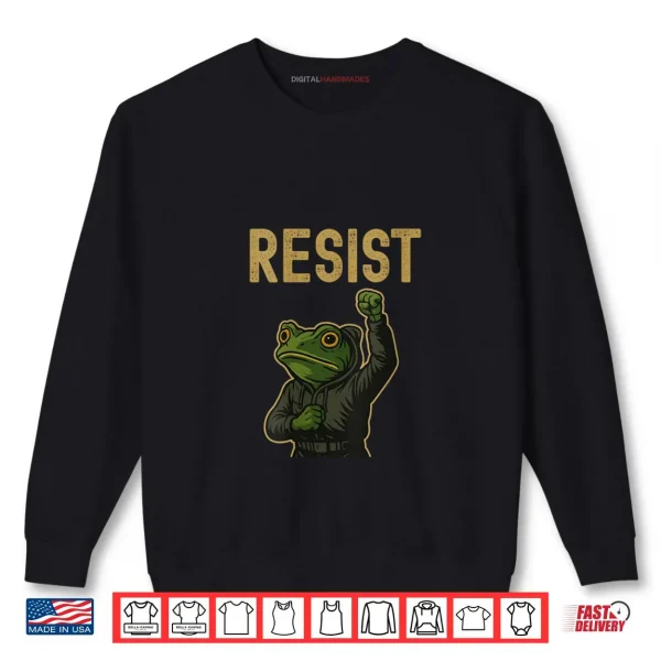 Sweatshirt Resist Frog Art Shirt