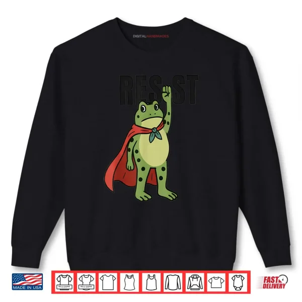 Sweatshirt Resist Frog Meme Vintage Shirt