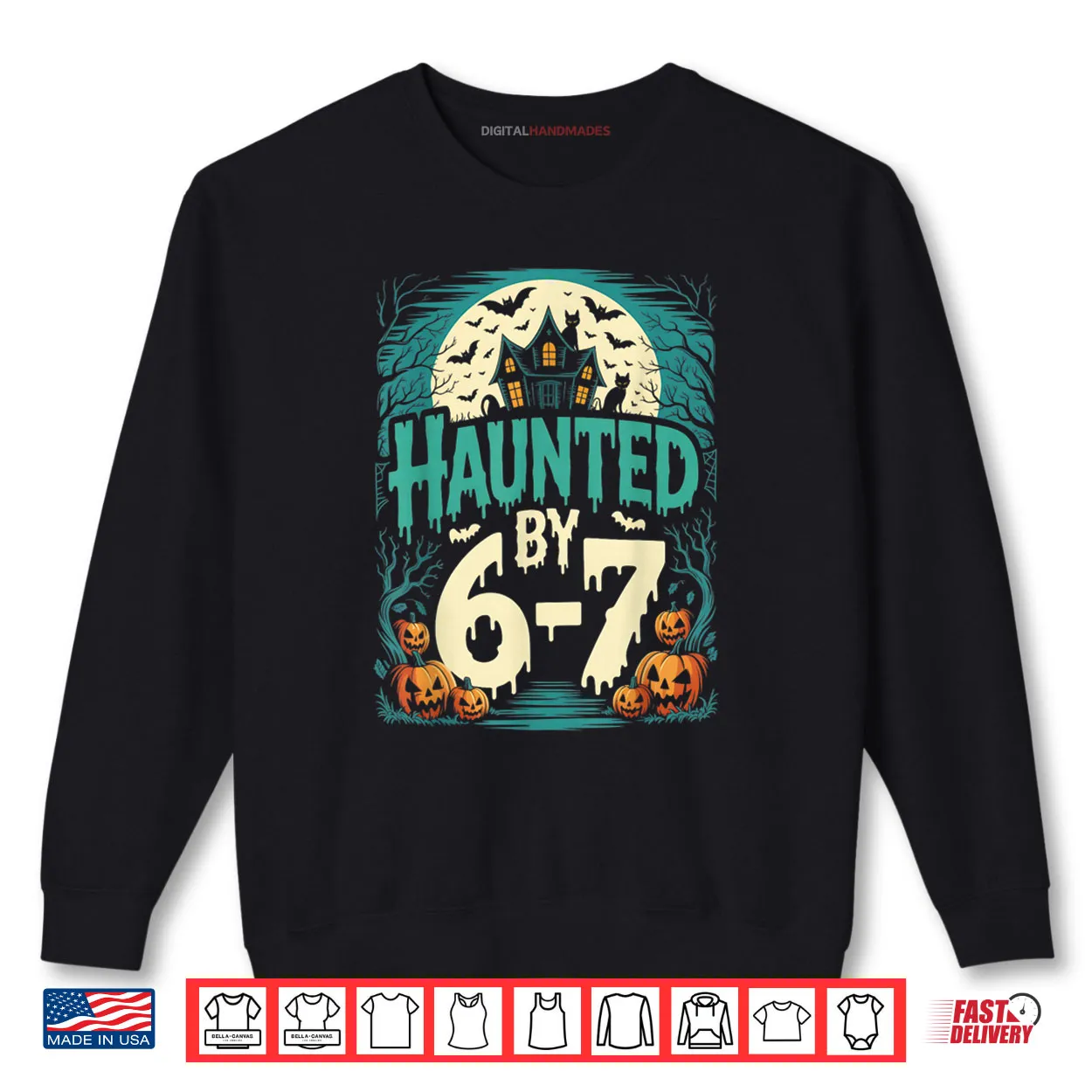 Retro Haunted by 6 7 Shirt Retro Haunted by 6 7 Shirt