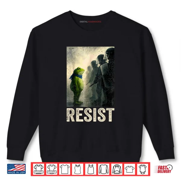 Sad Resist Frog Portland Frog Protest Shirt 1 Sweatshirt Sad Resist Frog Portland Frog Protest Shirt