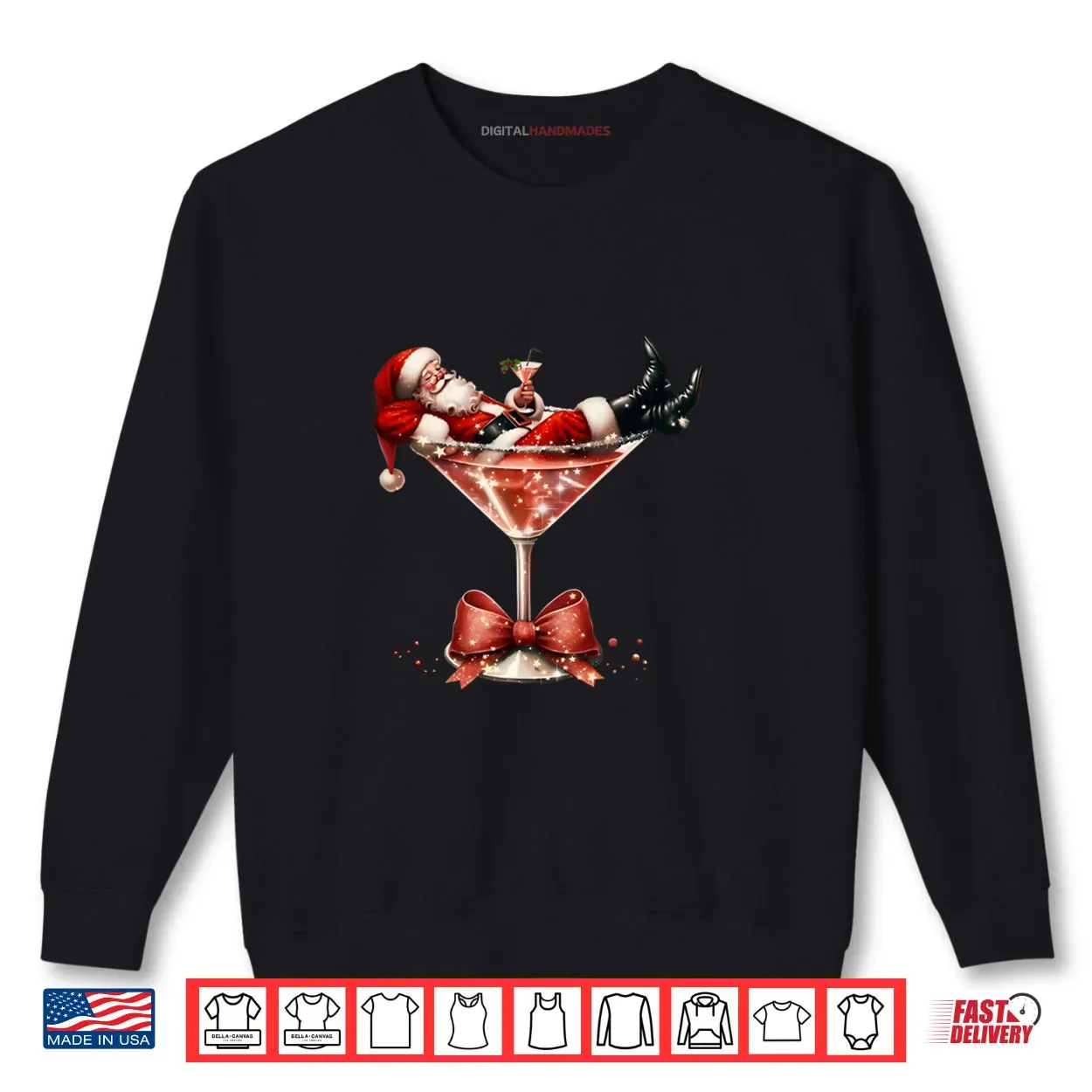 Santa’s Hot Mess Christmas Martini Xmas Shirt Santa’s Hot Mess Christmas Martini Xmas Shirt