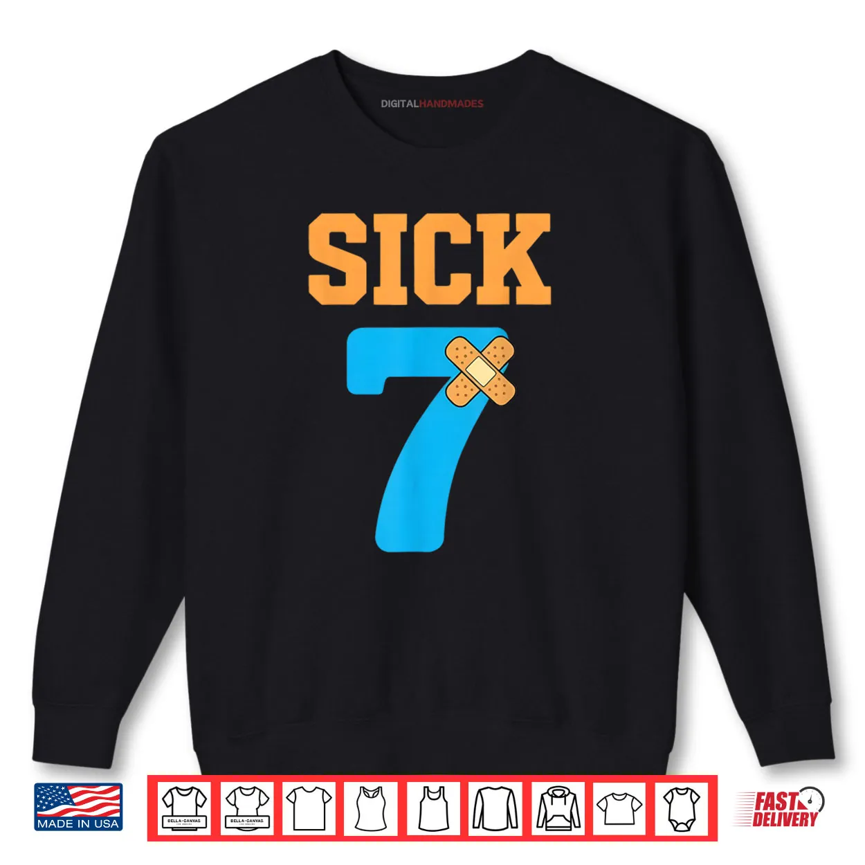 Sick Seven Meme Six Seven Sick 7 Funny Bandage Shirt Sick Seven Meme Six Seven Sick 7 Funny Bandage Shirt