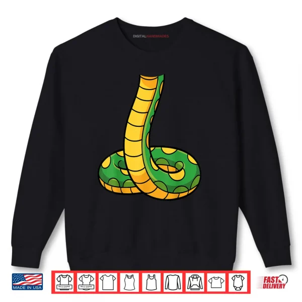 Snake Shirt Adult Green Body Snake Costume Shirt 1 Sweatshirt Snake Shirt Adult Green Body Snake Costume Shirt