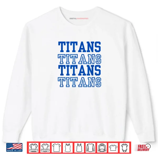 Stacked Text Volleyball Team Shirt 1 Sweatshirt Stacked Text Volleyball Team Shirt