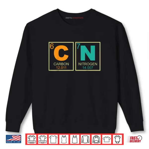Sweatshirt Teacher Science Periodic Table Retro Vintage Shirt