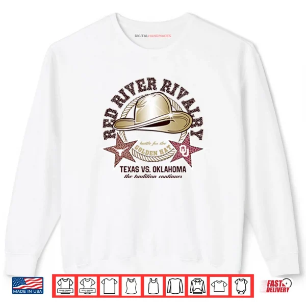 Texas Longhorns Vs Oklahoma Sooners Red River Rivalry Shirt 1 Sweatshirt Texas Longhorns Vs Oklahoma Sooners Red River Rivalry Shirt