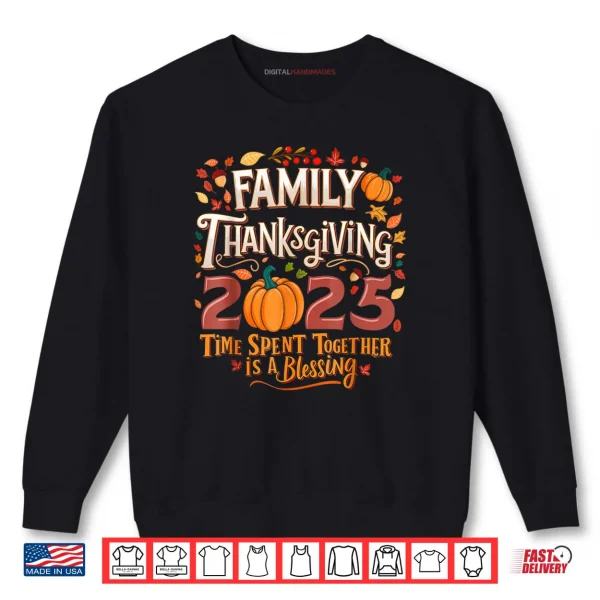 Sweatshirt Thanksgiving Crew Matching Group Family Thanksgiving 2025 Shirt