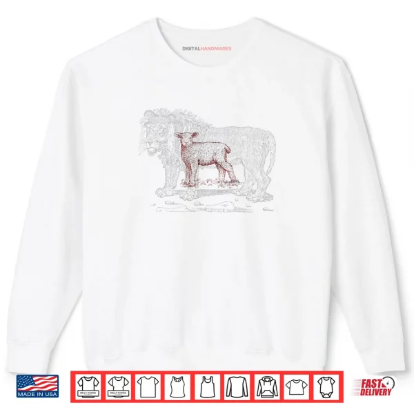 Sweatshirt The Lion and The Lamb Sketch Shirt