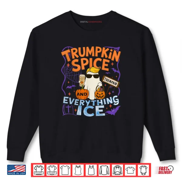 Sweatshirt Trumpkin Spice and Everything Ice Pumpkin Spice Halloween Shirt