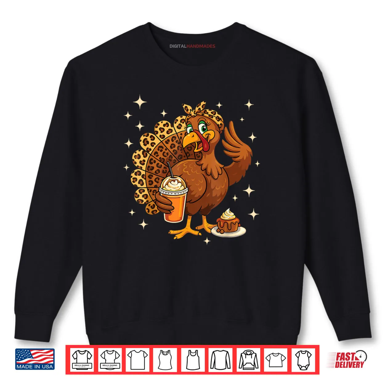 Turkey Drinking Coffee Fall Thanksgiving Costume Shirt Turkey Drinking Coffee Fall Thanksgiving Costume Shirt