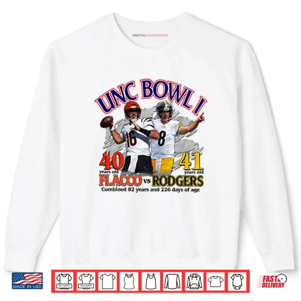 Fred Warner Sport Shirt 1 Sweatshirt Unc Bowl I Joe Flacco vs Aaron Rodgers Shirt