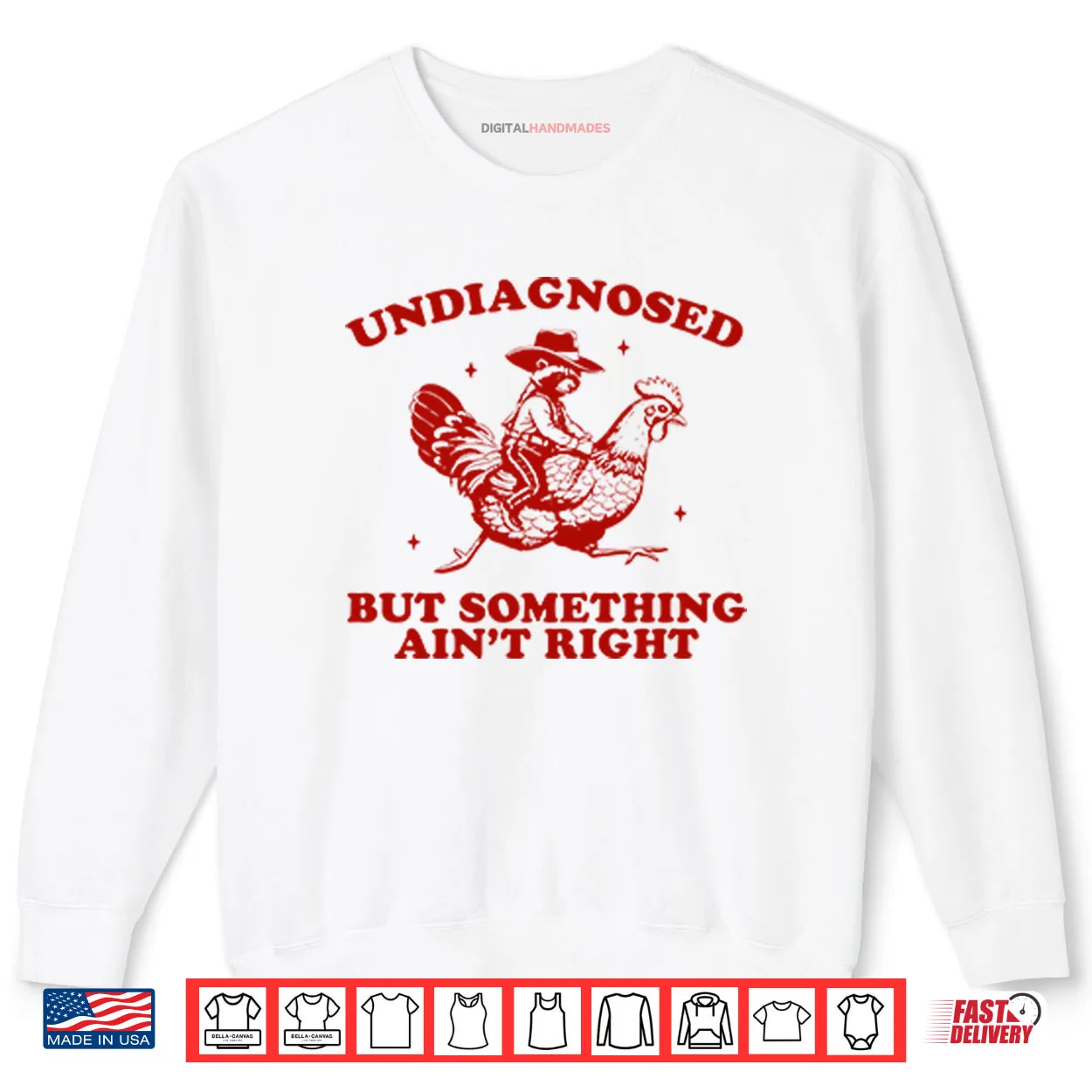 Undiagnosed But Something Ain’t Right Funny Raccoon Chicken Shirt Undiagnosed But Something Ain’t Right Funny Raccoon Chicken Shirt