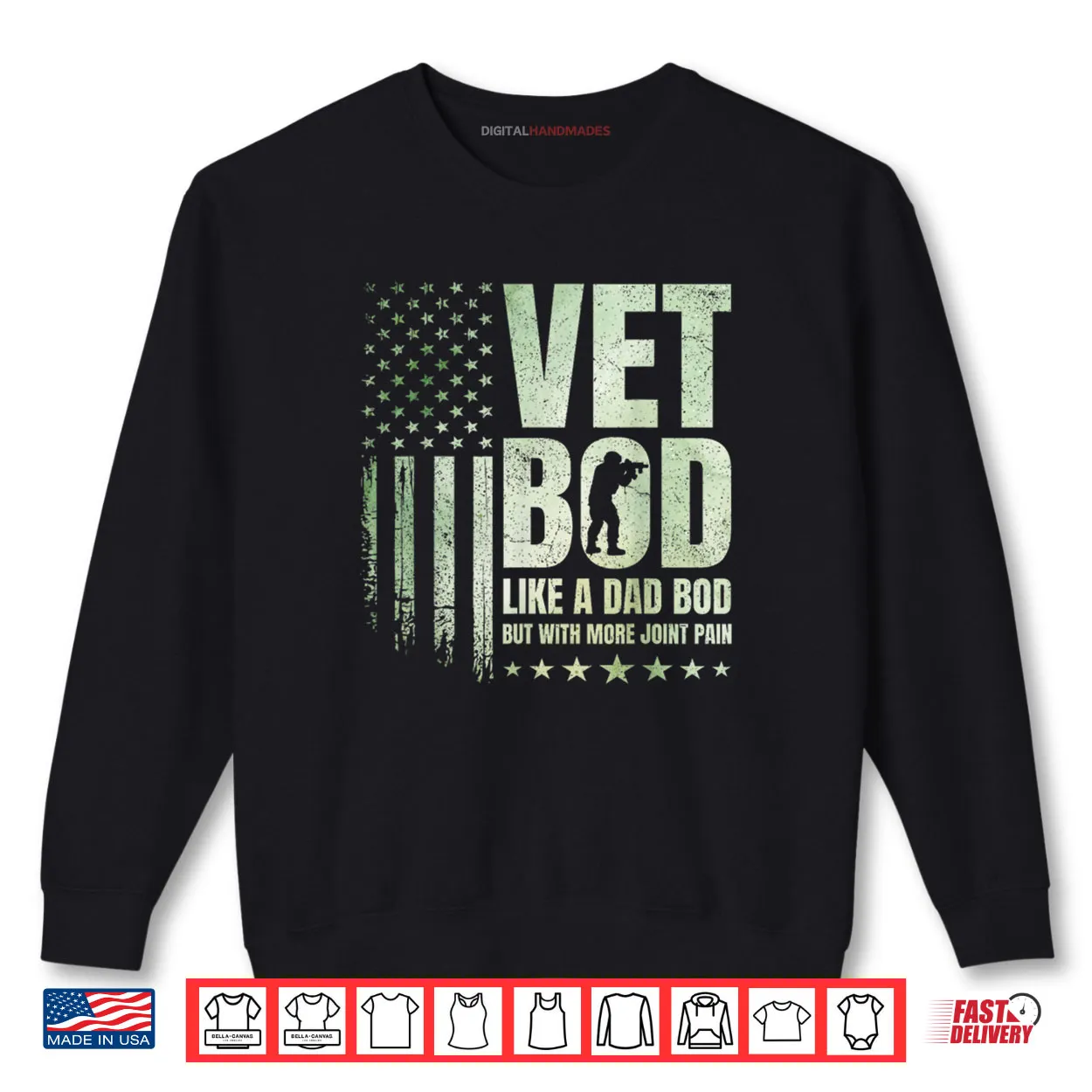 Vet BOD Like A Dad BOD But with More Joint Pain Military Vet Shirt Vet BOD Like A Dad BOD But with More Joint Pain Military Vet Shirt