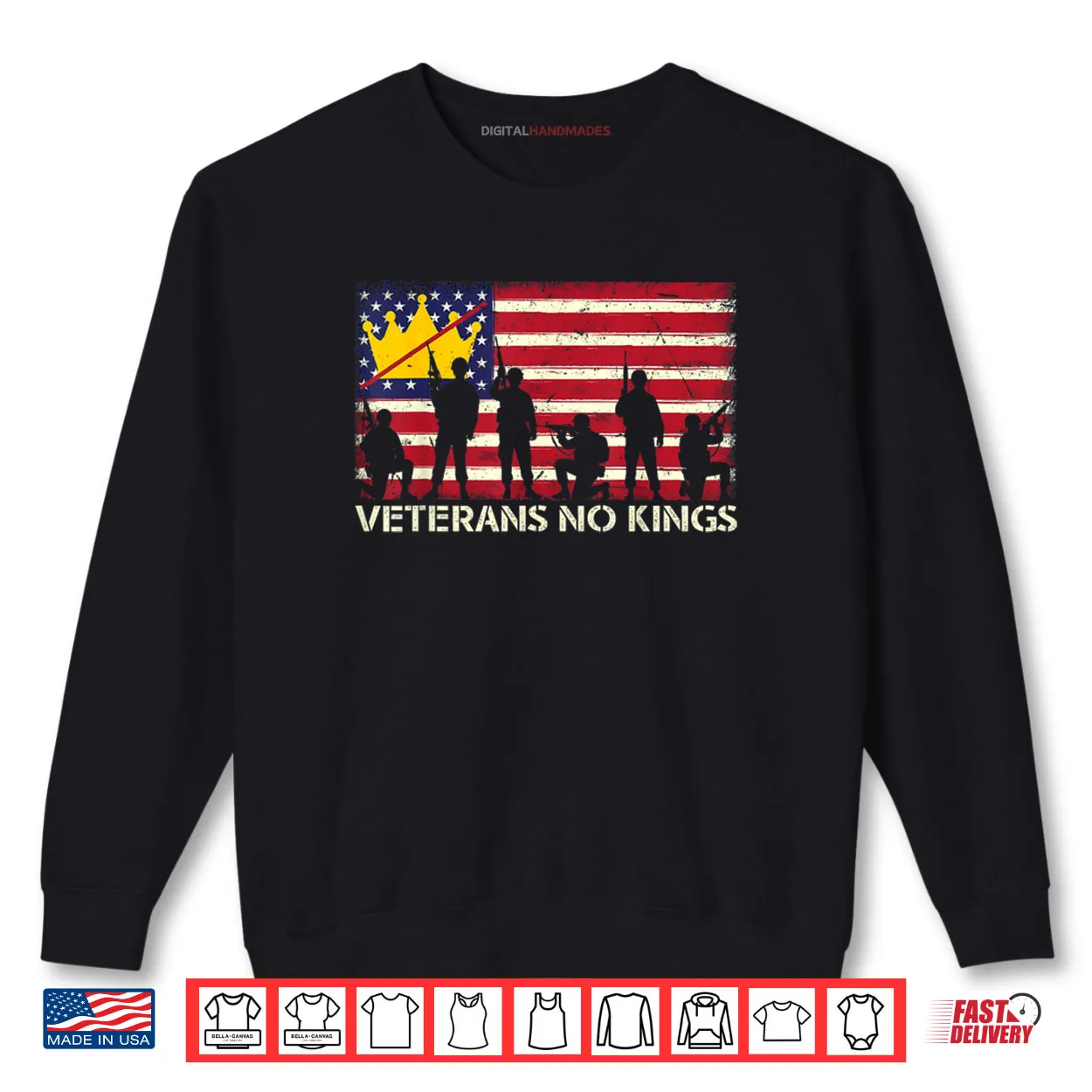 Veterans No Kings Vintage America Flag Veterans Shirt Veterans No Kings Vintage America Flag Veterans Shirt