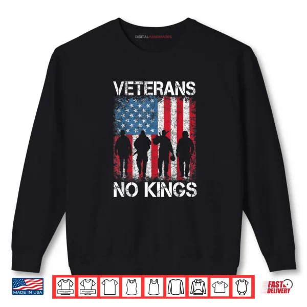 Sweatshirt Vintage Military America Flag Veterans Day Shirt