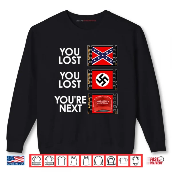 Sweatshirt You Lost You Lost Youre Next Anti MAGA Shirt