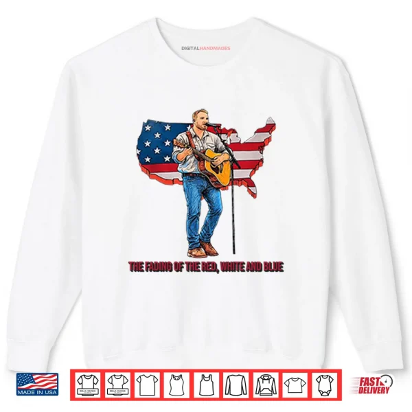 Sweatshirt Zach Bryan The Fading Of The Red White And Blue Shirt
