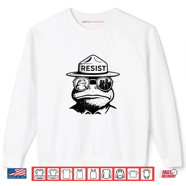 SweatshirtPortland Frog Funny City Art Portland Frog Protest Shirt