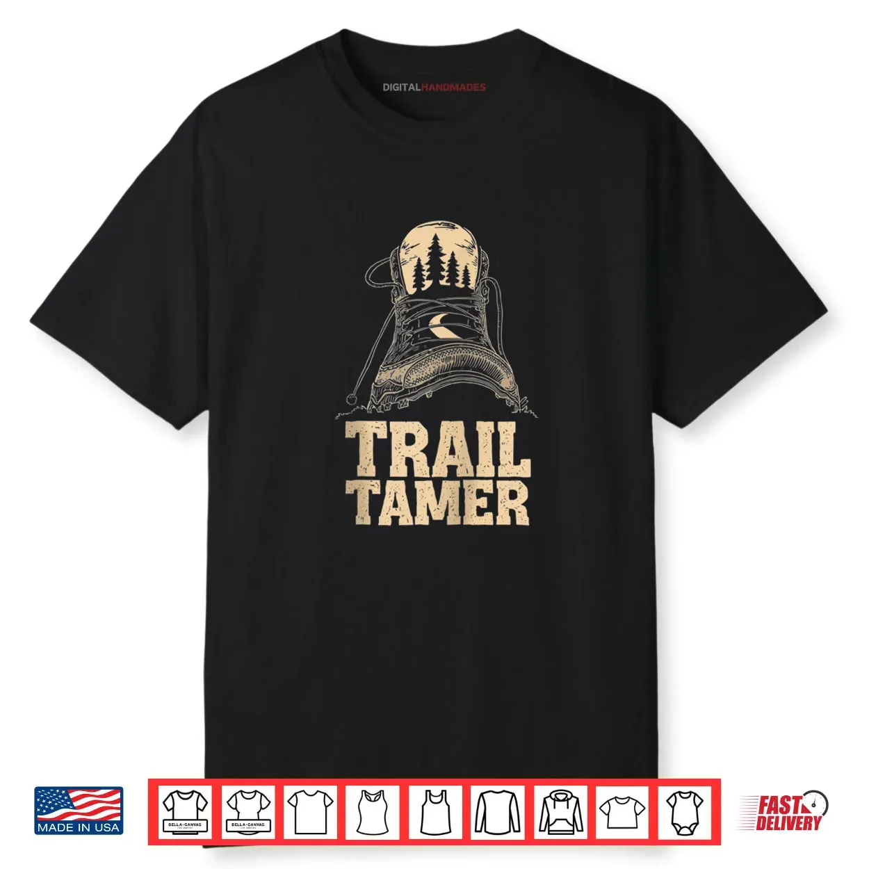 Trail Tamer Hiking Adventure Nature Explorer Art Shirt Trail Tamer Hiking Adventure Nature Explorer Art Shirt