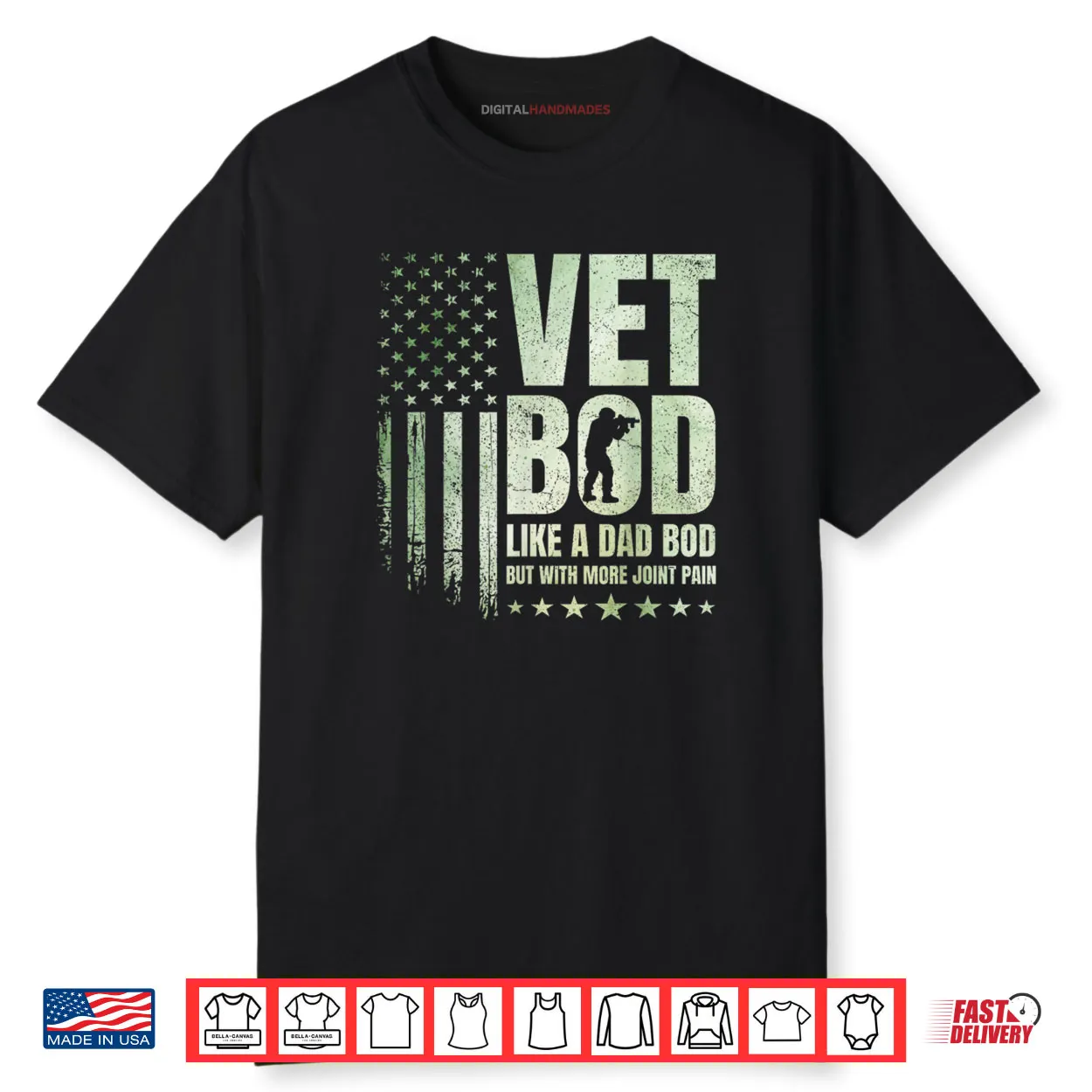 Vet BOD Like A Dad BOD But with More Joint Pain Military Vet Shirt Vet BOD Like A Dad BOD But with More Joint Pain Military Vet Shirt