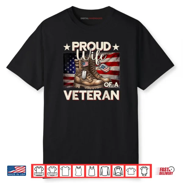 Veteran Dad Mom Grandpa American Flag USA Veterans Day Shirt
