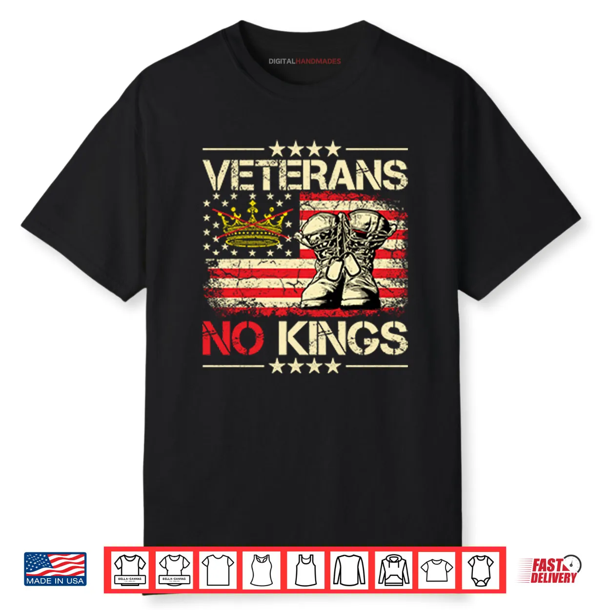 Veterans No Kings Military Protest Shirt Veterans No Kings Military Protest Shirt