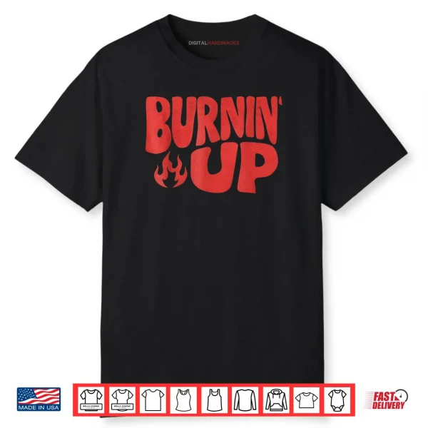 Vintage Burnin Up Flames Shirt