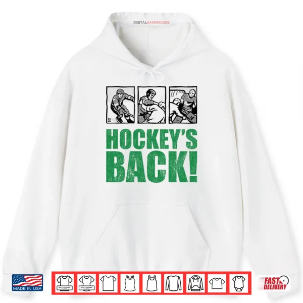 White Hoodie Hockeys Back Shirt