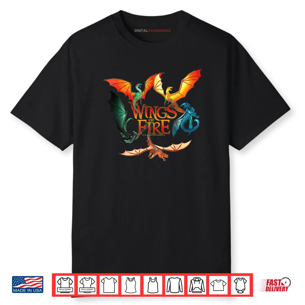 Wings of Fire Dragon Circle Shirt Wings of Fire Dragon Circle Shirt
