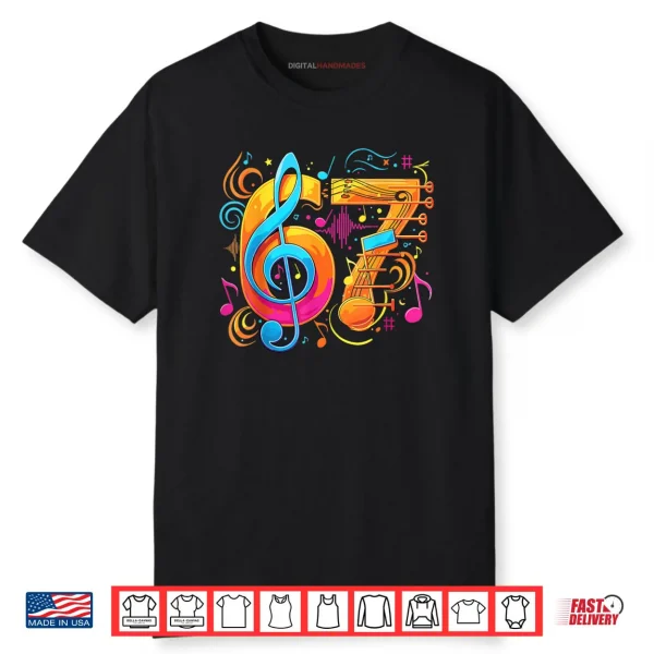 67 Meme Funny Music Notes Six Seven Shirt