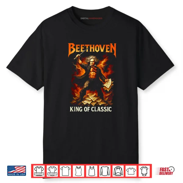 Beethoven Power Metal Classical Music Composer Album Shirt