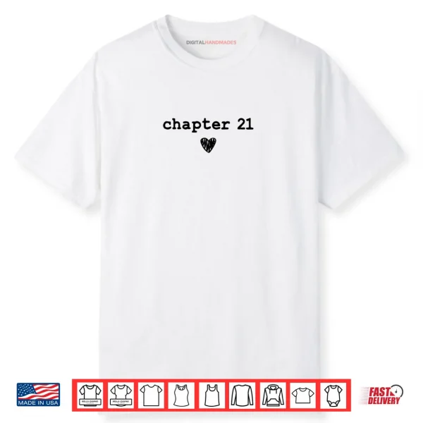 Chapter 21 Book Lovers Readers & Authors 21st Birthday Shirt