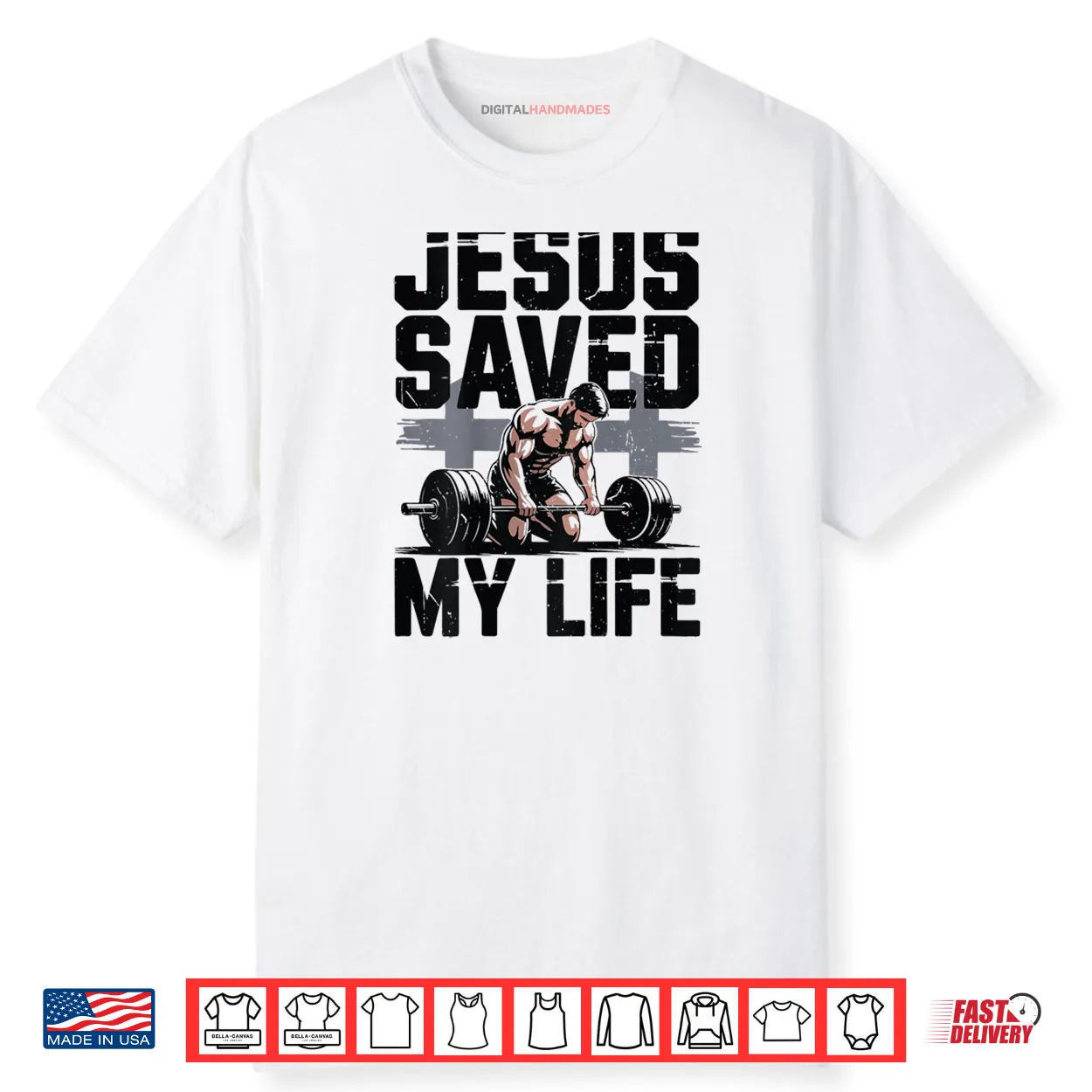 Christian Gym Christ Jesus Saved My Life Workout God Muscle Shirt Christian Gym Christ Jesus Saved My Life Workout God Muscle Shirt